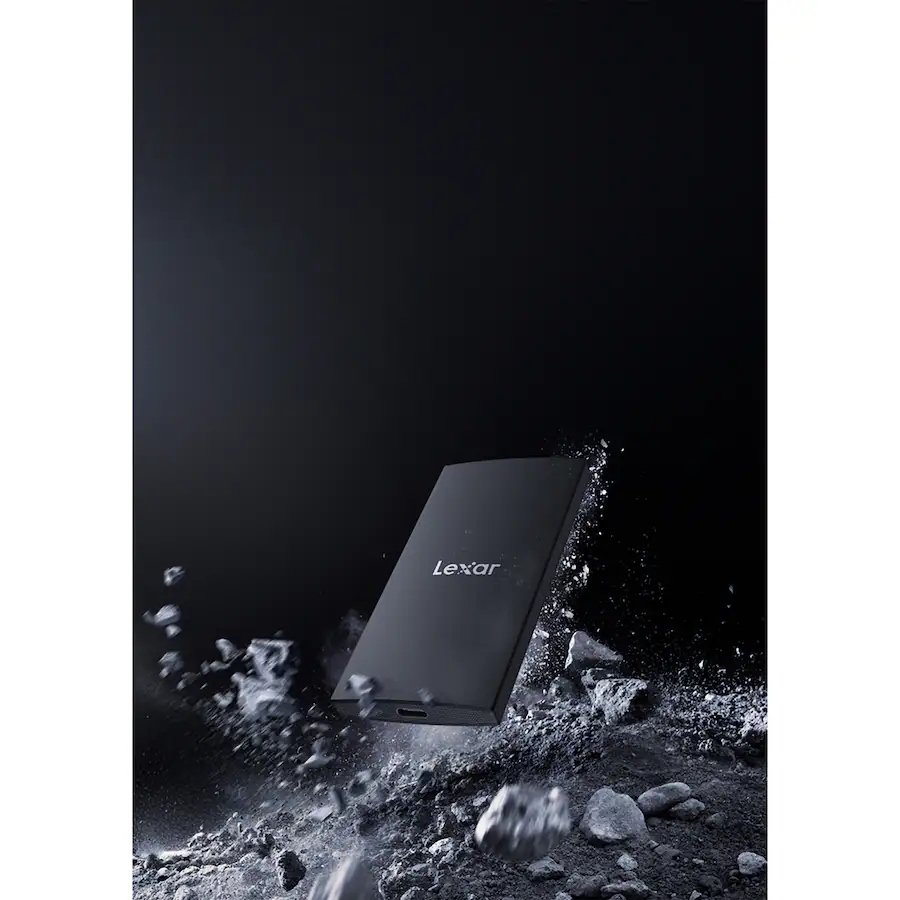 Lexar SL300 USB 3.2 Gen 2 Type-C Portable SSD, Black - 1TB