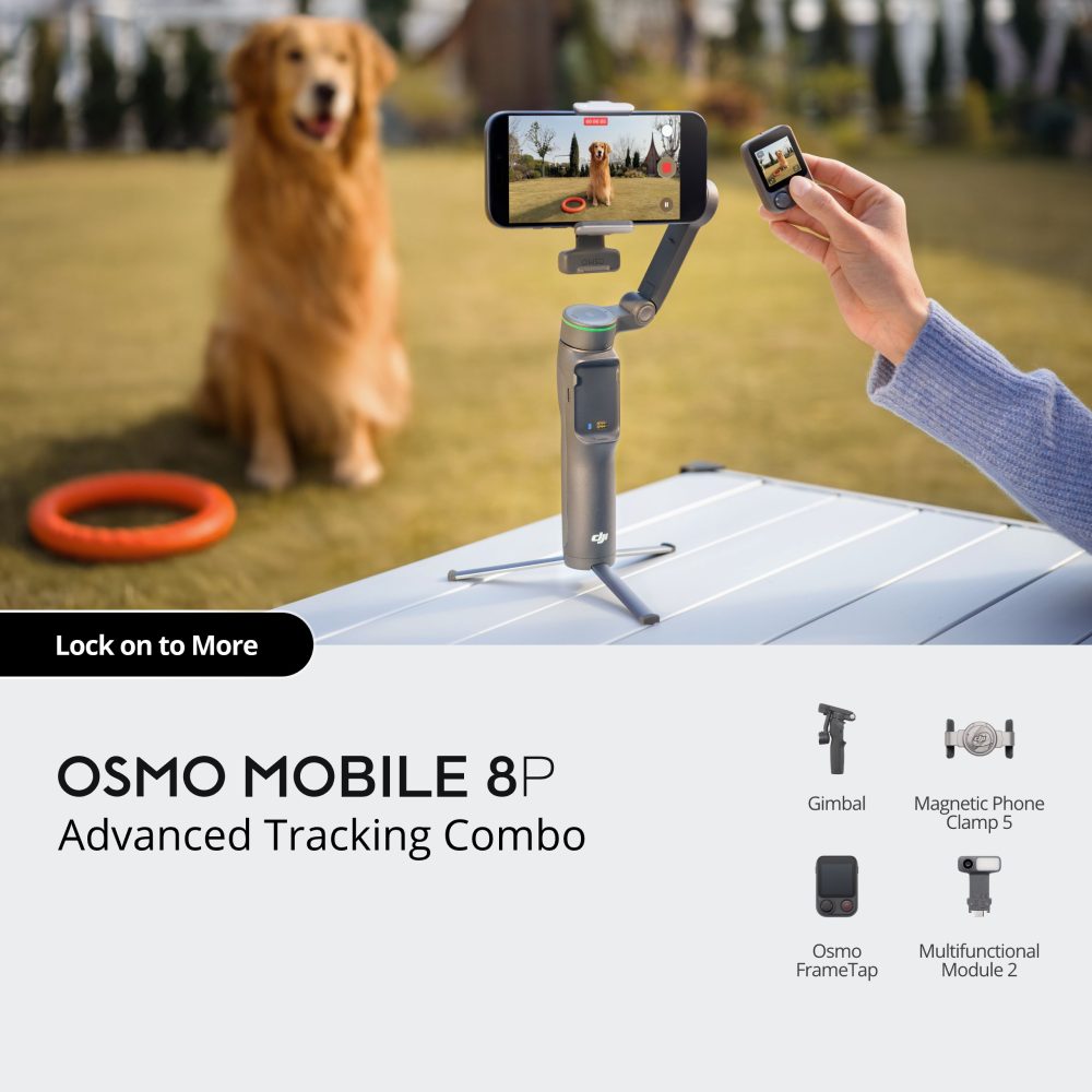 DJI Osmo Mobile 8P Advanced Tracking Combo 3-Axis Smartphone