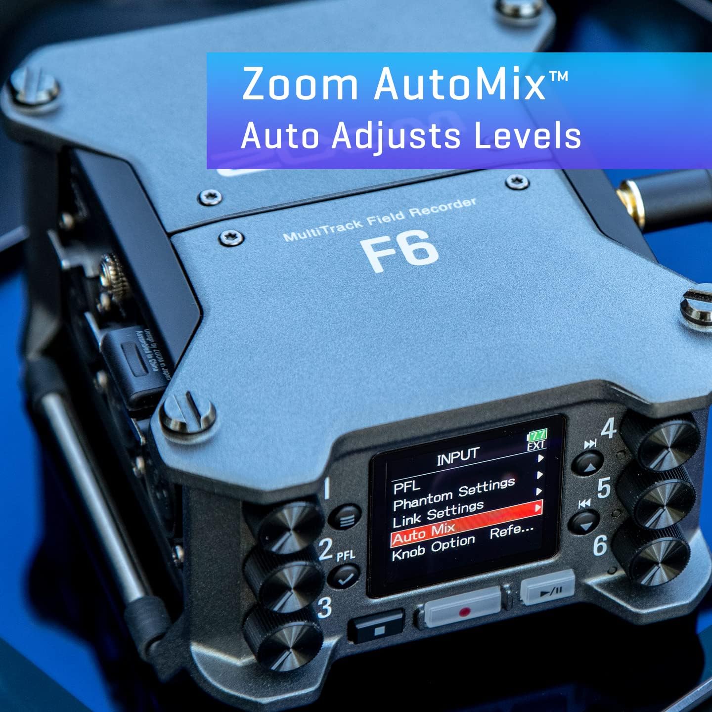 Zoom F6 Professional Field Recorder/Mixer for Filmmakers