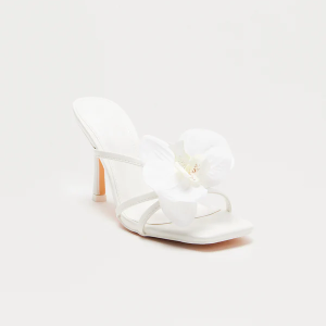 Orelia Flower Leather Mules