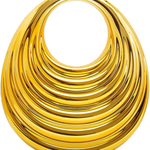 Oval Shell Gold Clutch