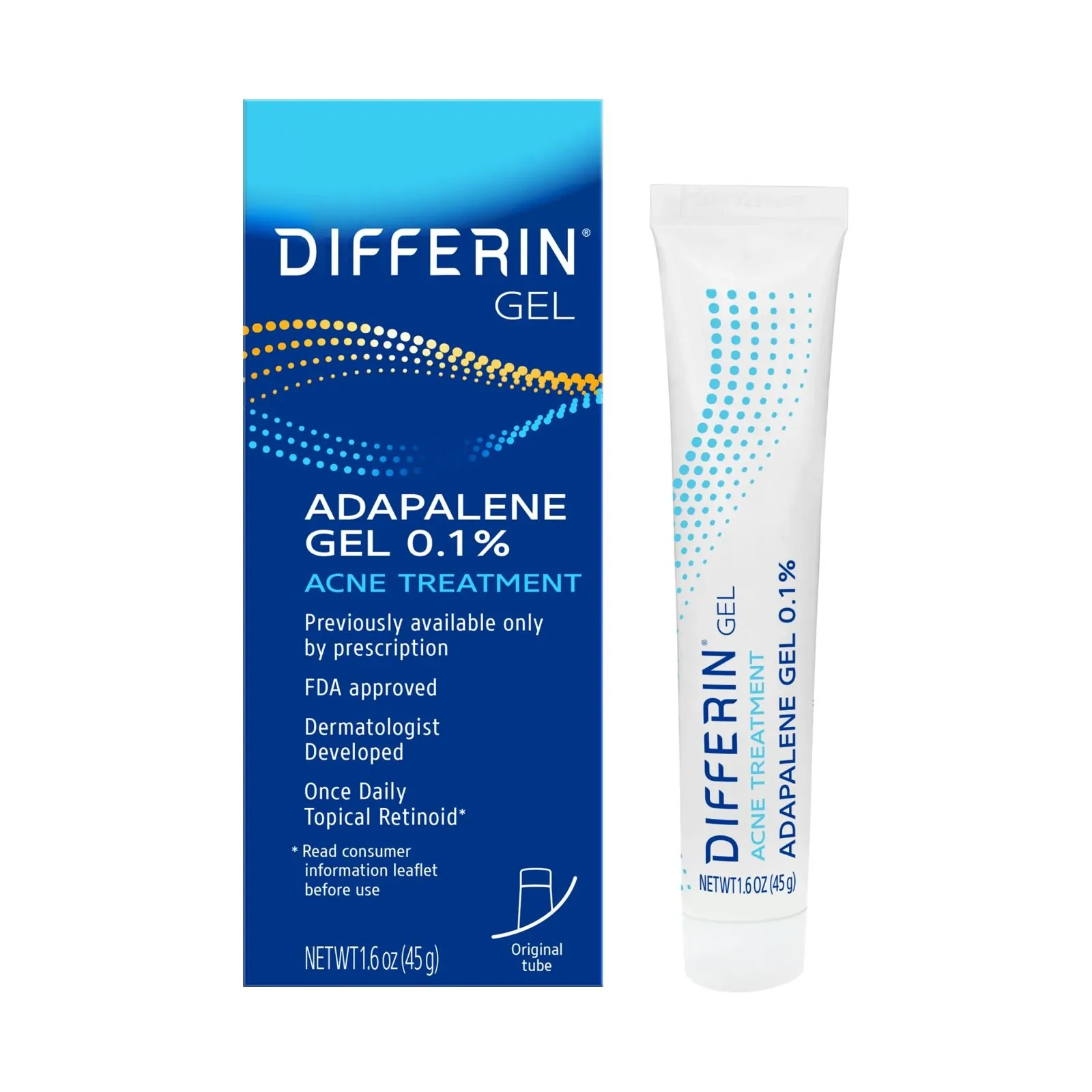 Differin Adapalene Gel 0.1% Acne Treatment