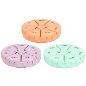 Weekly Round Pill Organizer