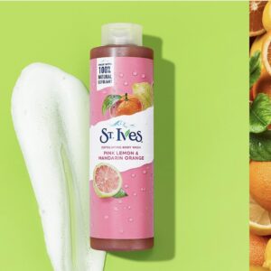 st ives pink lemon & mandarin orange exfoliting body wash