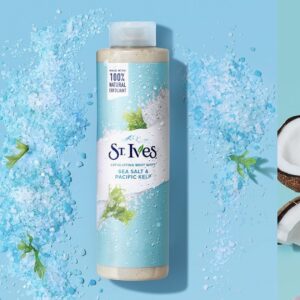 st ives sea salt & pacific kelp exfoliating body wash