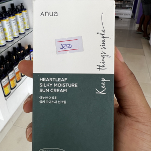 Anua heartleaf silky moisture suncream