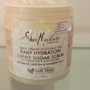 SHEA MOISTURE 100% virgin coconut oil daily hydration creme sugar scrub