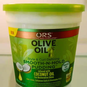ORS olive oil style & curl defining smooth n hold pudding 368g