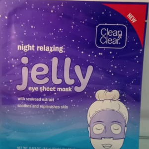 CLEAN&CLEAR Night Relaxing Jelly Eye Sheet Mask Seaweed Extract